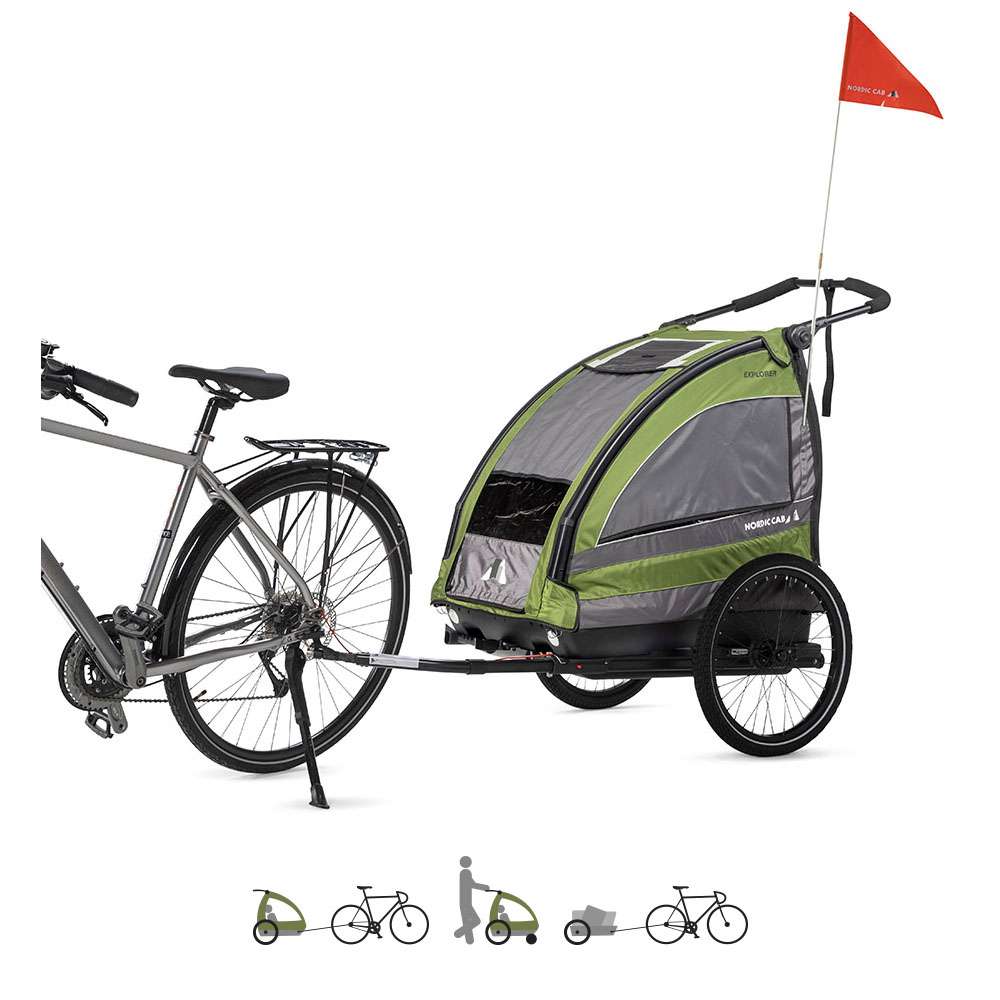 bike trailer, bicycle trailer for two kids