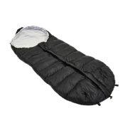 Komfortabel svart varmepose for barn. Ekstra lang.