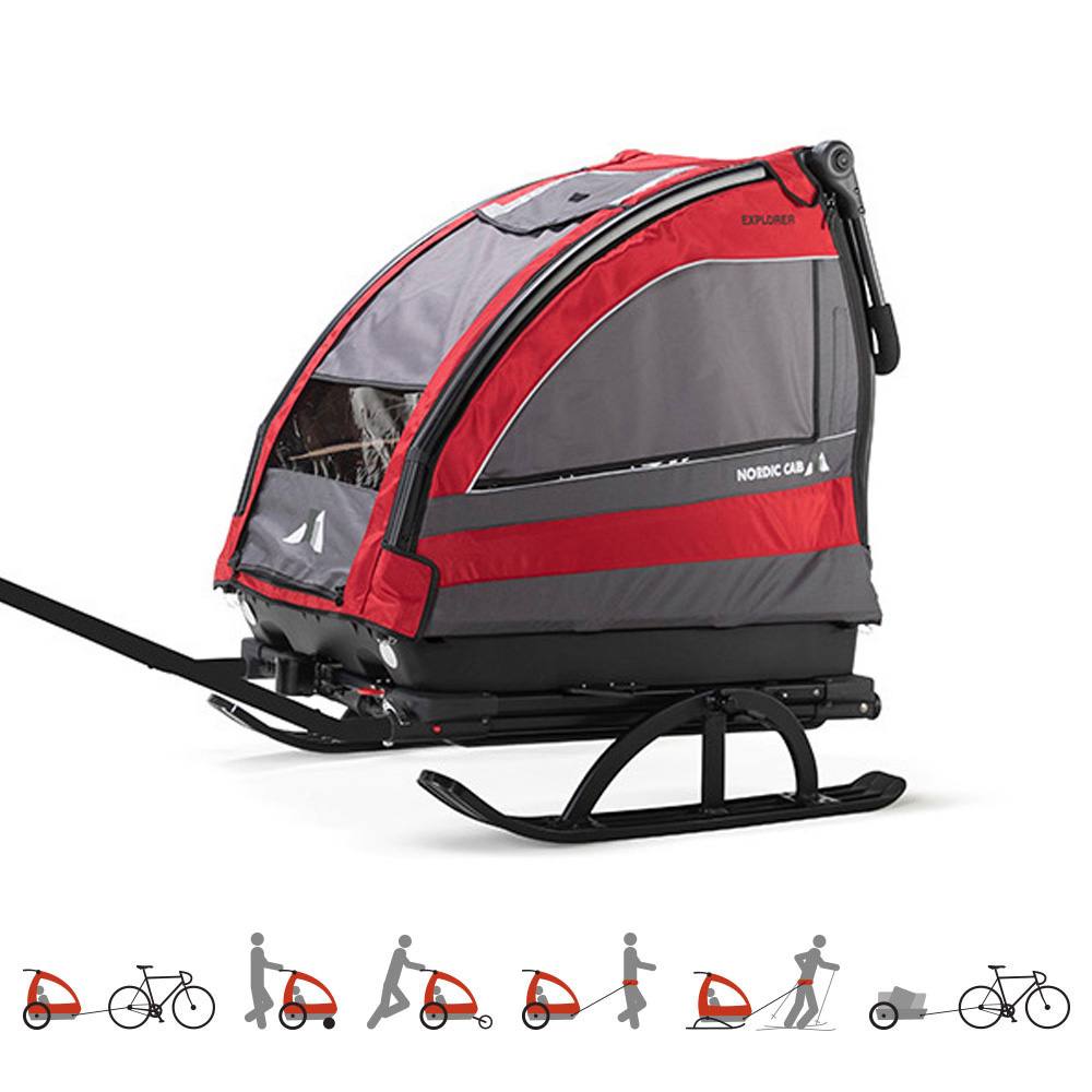 Nordic Cab - pulk and bike trailer 6in1