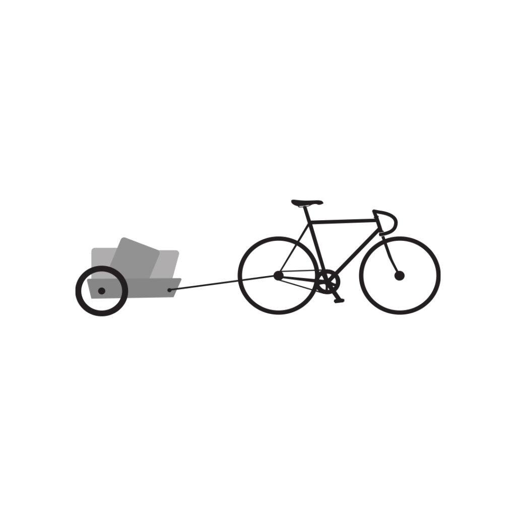 tegning av sykkelvogn for varetransport