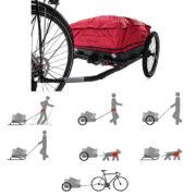 bike trailer for cargo. Nordic Cab Red