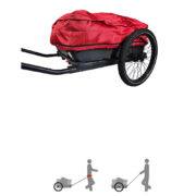 Hands-Free Hiking Trailer. Red Nordic Cab