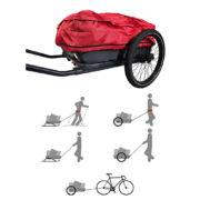 cargo trailer for bikes. Nordic Cab Red