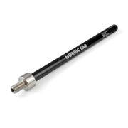 Thru axle adapter with steel head for bike trailer attachment