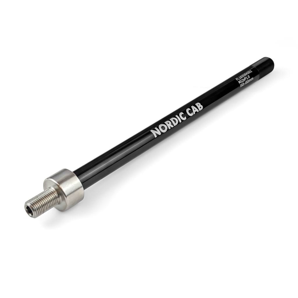 Thru axle adapter with steel head for bike trailer attachment