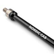 Boost thru axle adapter with conical end for bike trailers