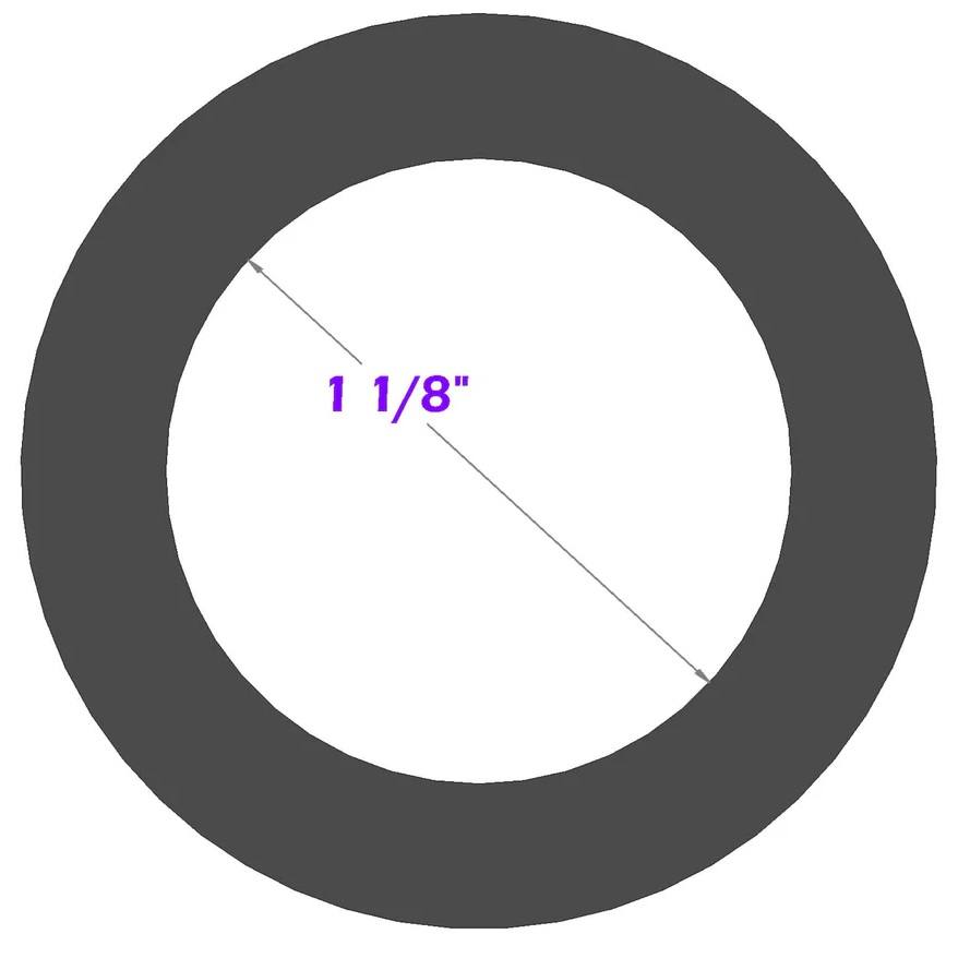 Mac Ride frontmonteringsspacer diameter