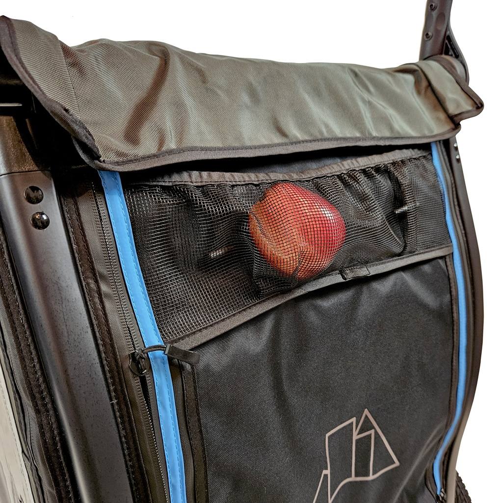 Spacious rear pocket in Nordic Cab bike trailer