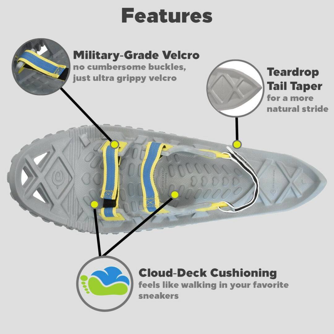 Lightweight foam snowshoes gray | Crescent Moon